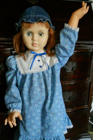 Vintage Doll Nasco 34” Companion Patti Playpal? Doll & Creepy Big Girl 3