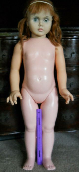 Vintage Doll Nasco 34” Companion Patti Playpal? Doll & Creepy Big Girl 4