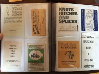 Set Of Vintage Fishing Licenses,  Reel,  & Related Documents 3