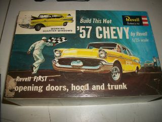 Vintage 1963 Revell ‘57 Chevy 1/25 Model Kit In The Box 1957 Chevrolet