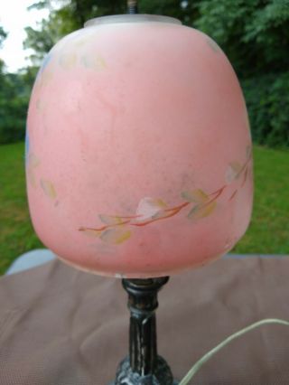 Antique reverse painted lamp shade 2
