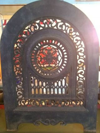 Antique Cast Iron Fireplace Surround Insert/summer Cover