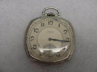 Vintage Gruen Verithin 14k Gold Filled Case 17j 12s Pocket Watch