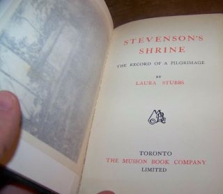 c1900 ANTIQUE STEVENSON ' S SHRINE PILGRIMAGE BOOK LAURA STUBBS TONGA SAMOA VAVAU 3