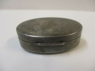 Vintage Sterling Silver Snuff Box 5