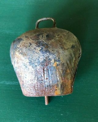 Antique Vintage Old Copper Rusty Cattle Cow Bell Small/medium