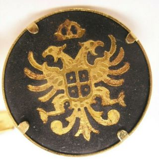 - Damascene Scottish Rite Freemason Vintage Cuff Link Double - Headed Eagle Lagash 2