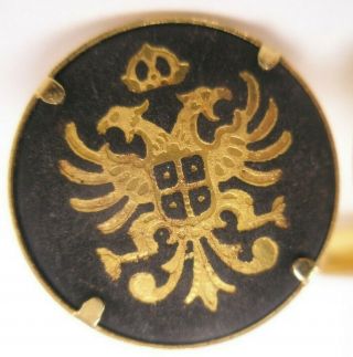 - Damascene Scottish Rite Freemason Vintage Cuff Link Double - Headed Eagle Lagash 3