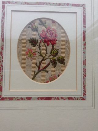 French Silk Brocade Framed Circa 19th Century 2