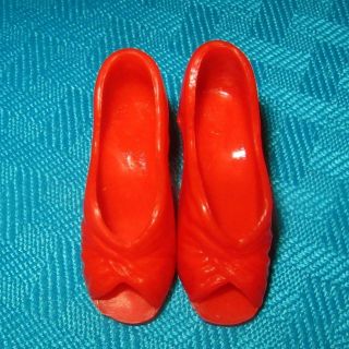 Vintage Mego For Cher Farrah 12 Inch Doll Clothes Or Fashion Red Heels Shoes