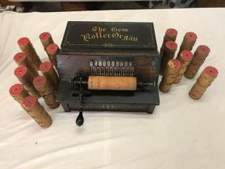 The Gem Roller Organ With 28 Cogs Great Great Shape Antique