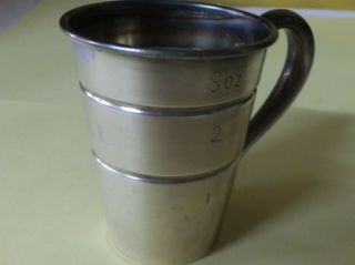 R Blackinton Co Sterling Silver Jigger Measuring Shot Cup With Handle