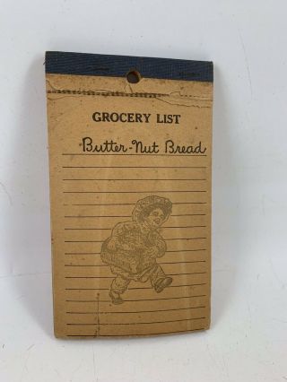 Antique/vintage Grocery List Notepad