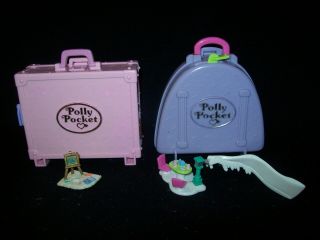 Vintage Polly Pocket Polly In Paris And Snow Mountain 1996 (no Dolls)