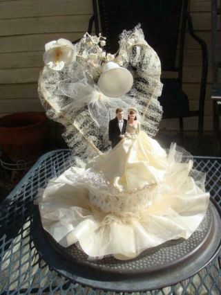 vintage Wedding Cake Topper 2