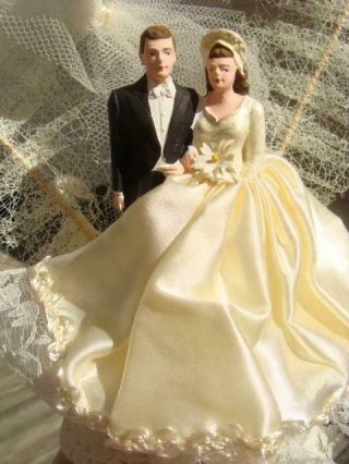 vintage Wedding Cake Topper 5