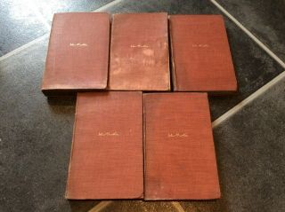 5 Vintage ANTIQUE John RUSKIN MODERN PAINTERS Vol 1 - 5 Books 1904 George Allen 2