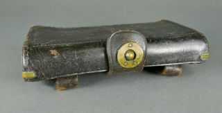 Antique Indian War US M1874 Infantry Soldier Leather Cartridge Box Case 2