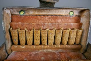 Antique Indian War US M1874 Infantry Soldier Leather Cartridge Box Case 4