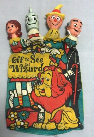 Vintage Mattel 1967 Off To See The Wizard Hand Puppet Non