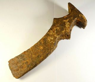 Rare Viking Era Iron Axe Head 8th - 11th C Ad - 1692g - Terrible Weapon