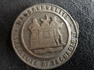Antique M.  I.  T.  Massachusetts Institute Tech Engineering Science Bronze Medallion