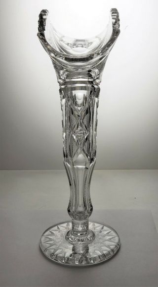 Antique American Brilliant Cut Glass Vase 3