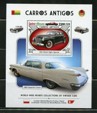 Guinea Bissau 2019 Antique Cars Souvenir Sheet Nh