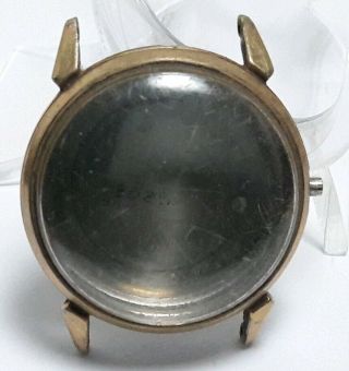 Vintage Mens Empty Bulova Watch Case For Repair Missing Ring 9v