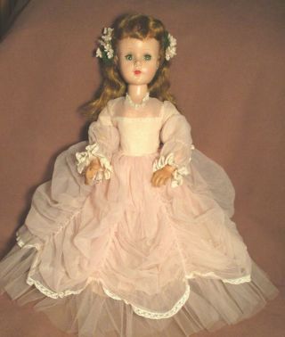 Vintage 20 " American Character Sweet Sue Doll In Gorgeous Pink Gown