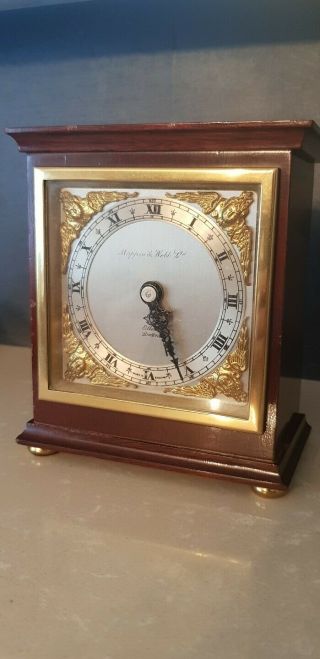 Antique Elliott Mantle Clock / Mappin And Webb