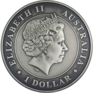 Australia 2018 1$ Australian - Koala 1 Oz.  9999 Antique Finish Silver Coin 2