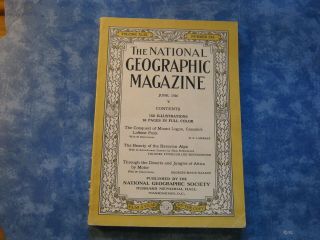 Antique National Geographic June 1926 Bavarian Alps Deserts & Jungles Of Africa