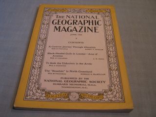 Antique National Geographic June 1925 Abyssinia Aviation Aces Of London Arctic