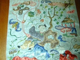 Antique Chinese FINE Embroideries - Animals/People/Trees/Flowers 4
