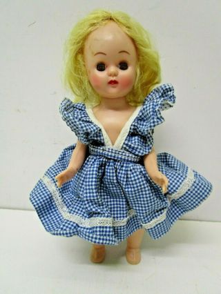 Vintage 8 " Hard Plastic Walker Doll Tlc