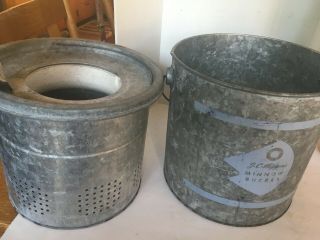 Vintage J C Higgins Galvanized Minnow bucket 3