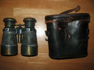Antique Colmont Ft Paris Military Binoculars Wwi Made In France