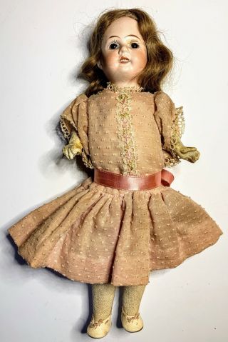 Antique 10 Inch German Bisque Character Doll D.  6/0 (marked,  Unbranded)