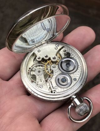 A GENTS FINE QUALITY ANTIQUE SOLID SILVER OPEN FACE POCKET WATCH,  1918. 2