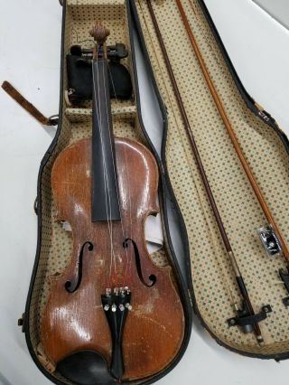 Antique Nicolaus Amatus Violin Labeled Fecit In Cremona 1634