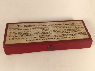 Antique Bestfit Chronograph Hands Asst.  Watchmakers Kit