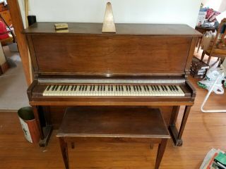 1940s Kimball Chicago Upright Piano - Antique (model 139988)