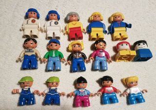 Duplo Sixteen Figures Varying Age & Bulk Figurines Lego Vintage Modern