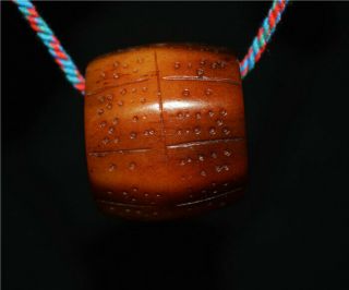 Tibetan Old Antique Kapala Necklace Pendant Dice Amulet Talisman Ritual Tibet