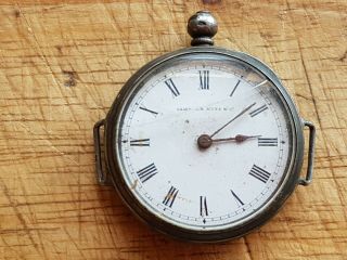 Antique Silver Camerer Kuss & Co Pocket Watch Wrist Watch Conversion S/r Restore