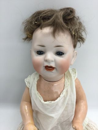 Antique Germany Bisque Head Baby Doll Composition Body Jointed 15 " 152 On Back