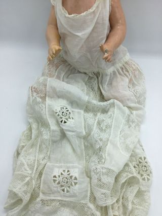 Antique Germany Bisque Head Baby Doll Composition Body Jointed 15 