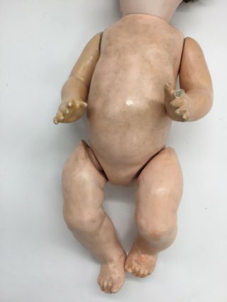 Antique Germany Bisque Head Baby Doll Composition Body Jointed 15 