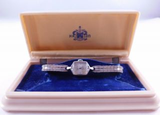 Vintage Hamilton Ladies Wrist Watch 17 Jewel 10k R.  G.  P.  19 - 65
